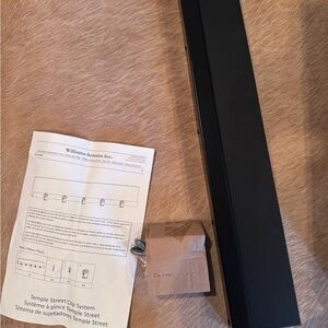 2 pottery Barn/Williams Sonoma Temple Street Clip Rail - Black